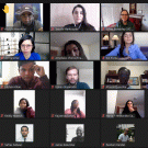 Zoom call with Humphrey fellows